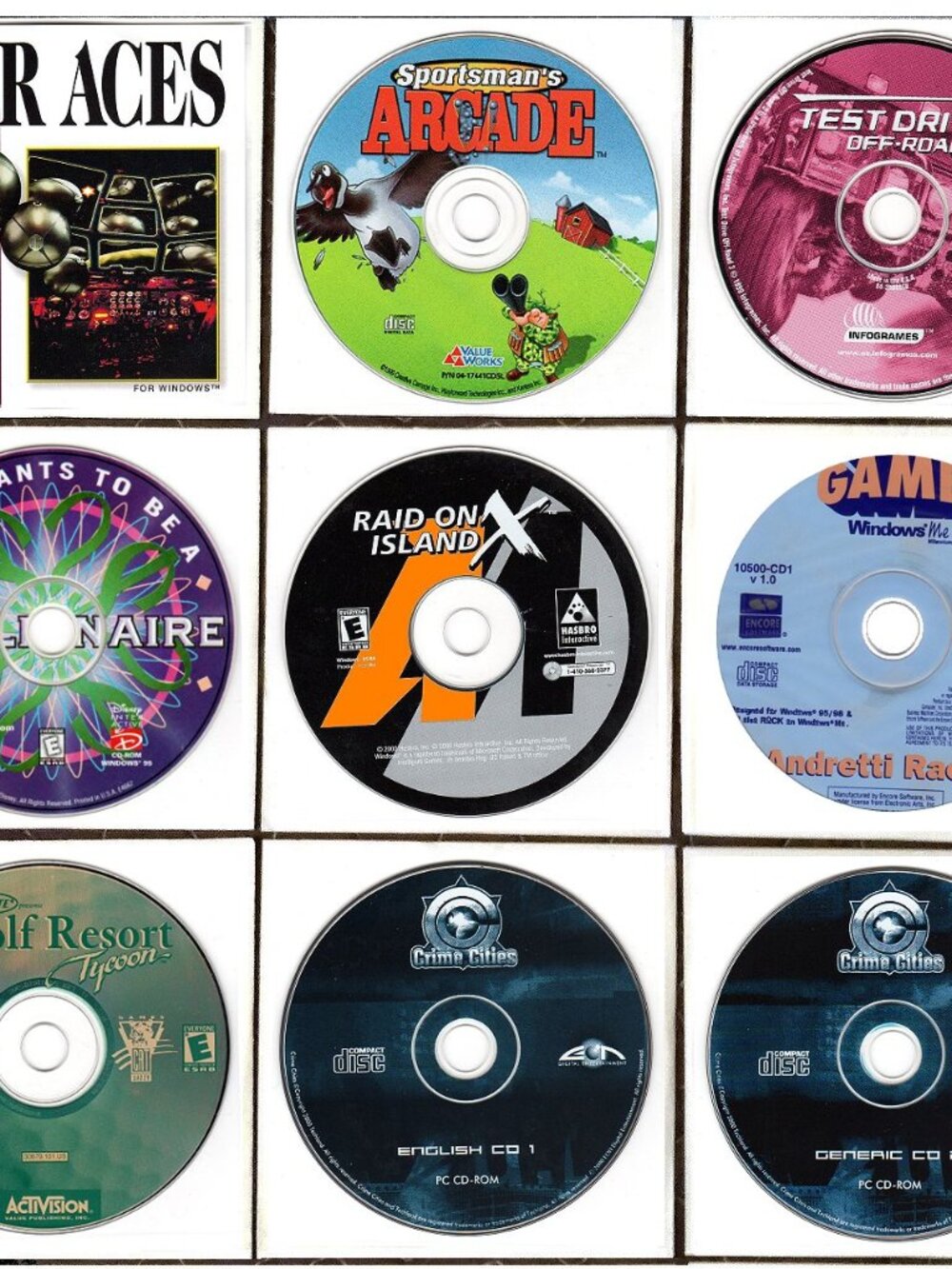 Vintage Games Lot #12 for Windows 3.1/95/98/ME/XP 1999-2000